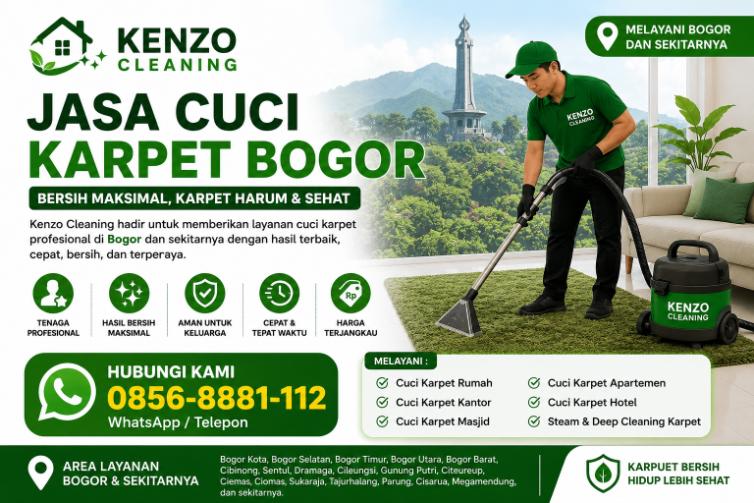 Jasa Cuci Karpet Bogor Profesional | Kenzo Cleaning