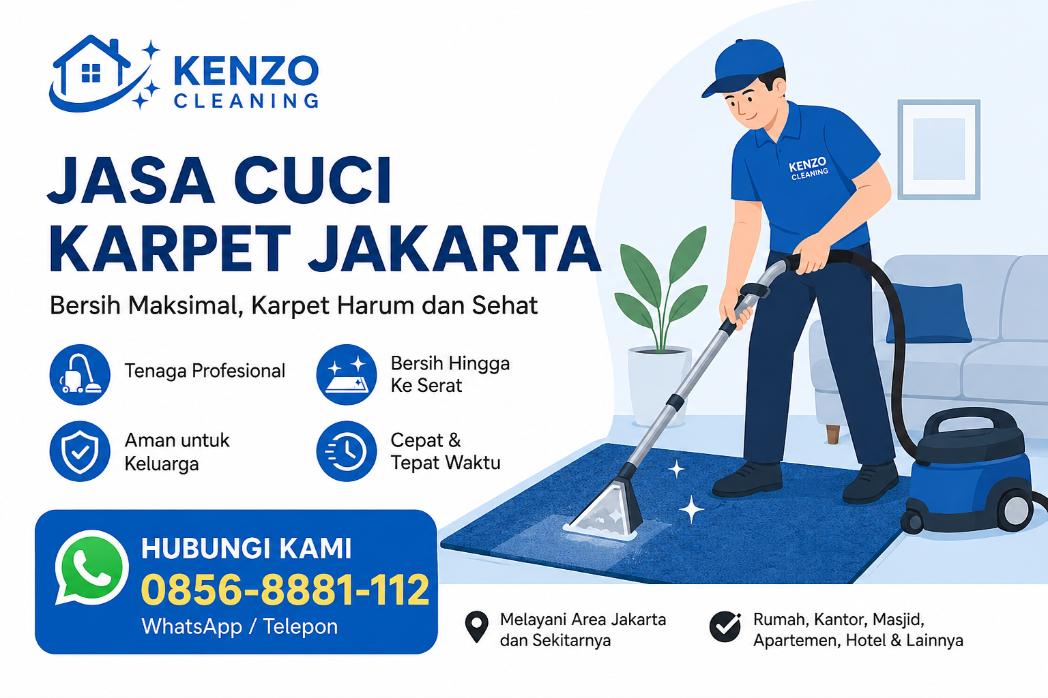 Jasa Cuci Karpet Jakarta Profesional | Kenzo Cleaning