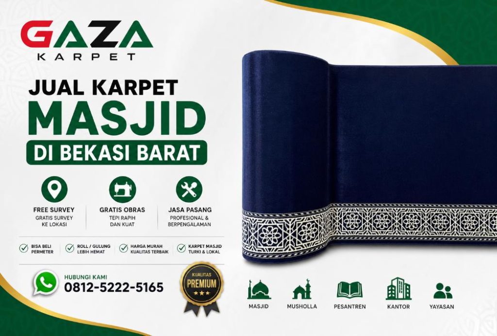 Jual Karpet Masjid di Bekasi Barat | Gaza Karpet