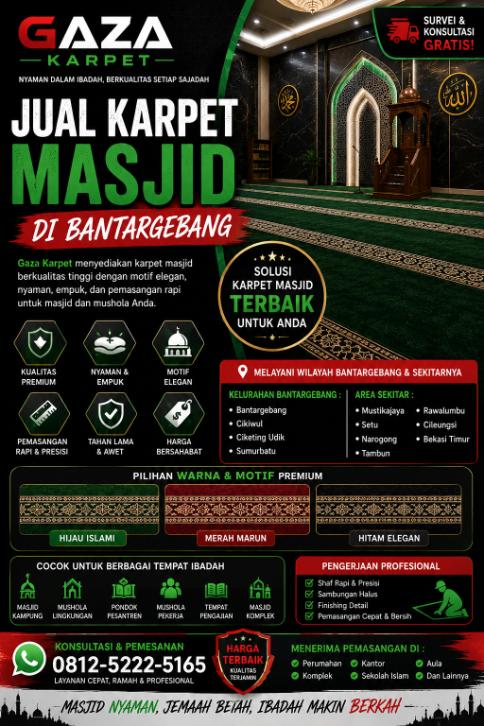 Jual Karpet Masjid di Bantargebang Bekasi