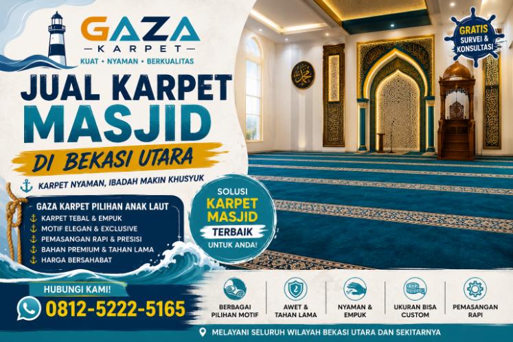 Jual Karpet Masjid di Bekasi Utara – Gaza Karpet