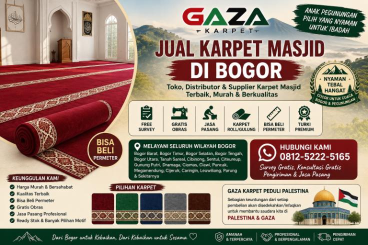 Jual Karpet Masjid di Bogor | Gaza Karpet