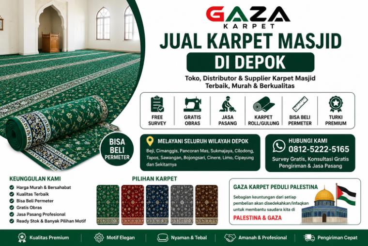 Jual Karpet Masjid di Depok | Gaza Karpet