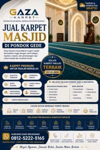 Jual Karpet Masjid di Pondok Gede – Gaza Karpet