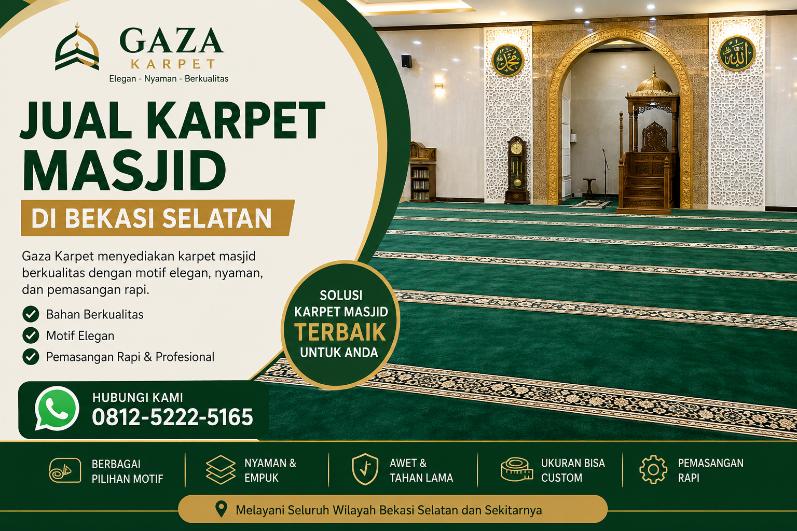 Jual Karpet Masjid di Bekasi Selatan – Gaza Karpet